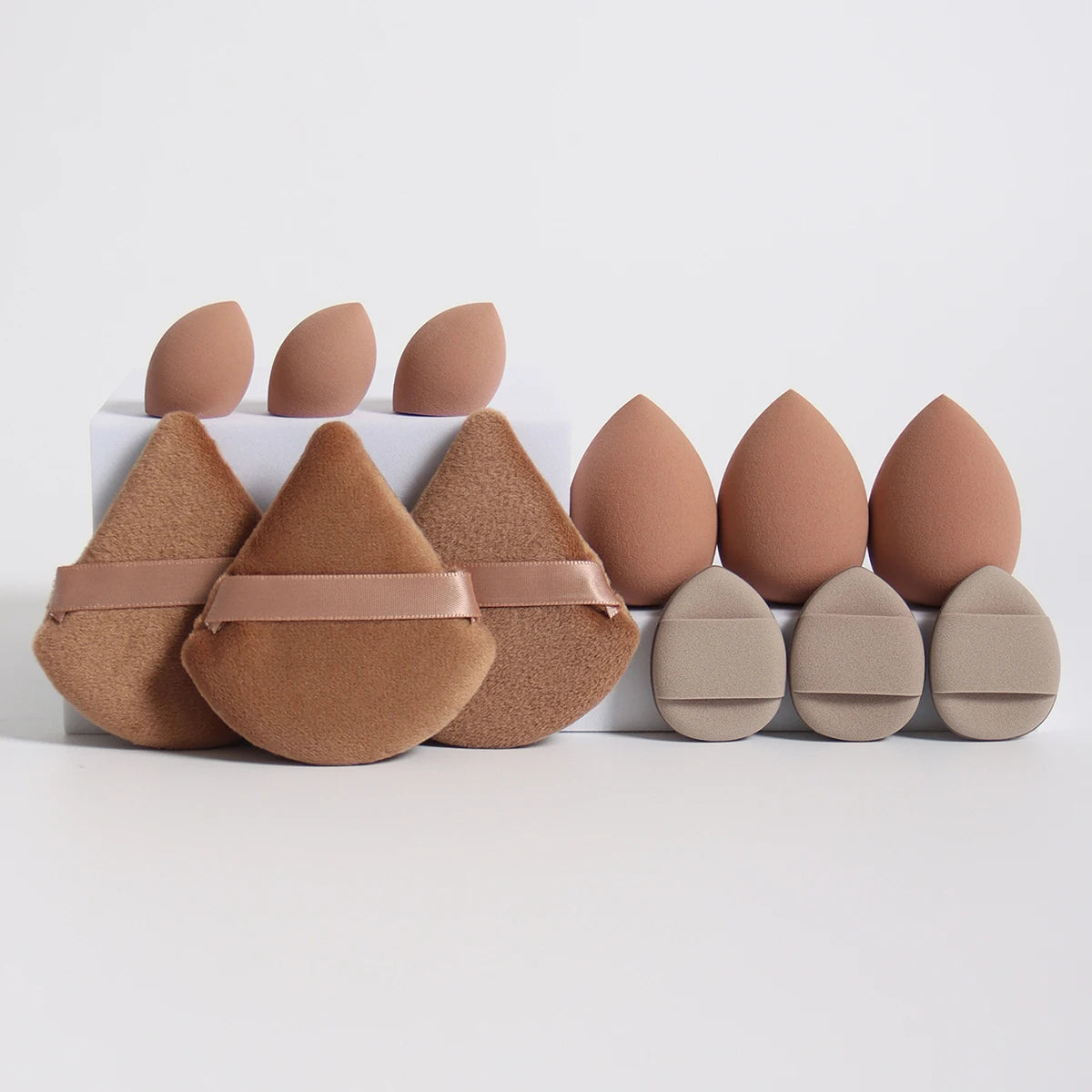 12-Piece Makeup Sponge Set Beauty Blender Powder Puffs