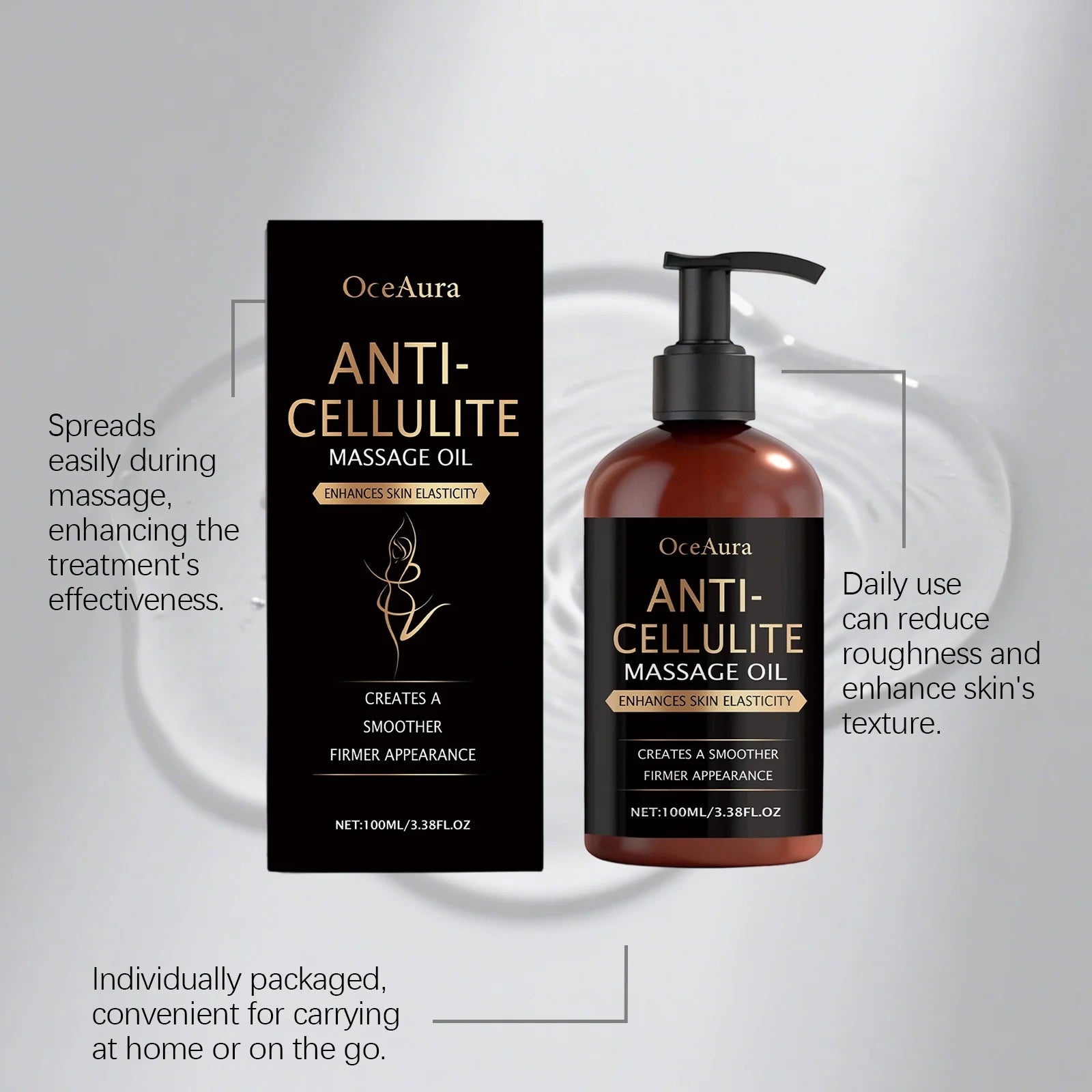 Body Firming Oil Hydrating Nourishing Massage Cellulite Skin Care