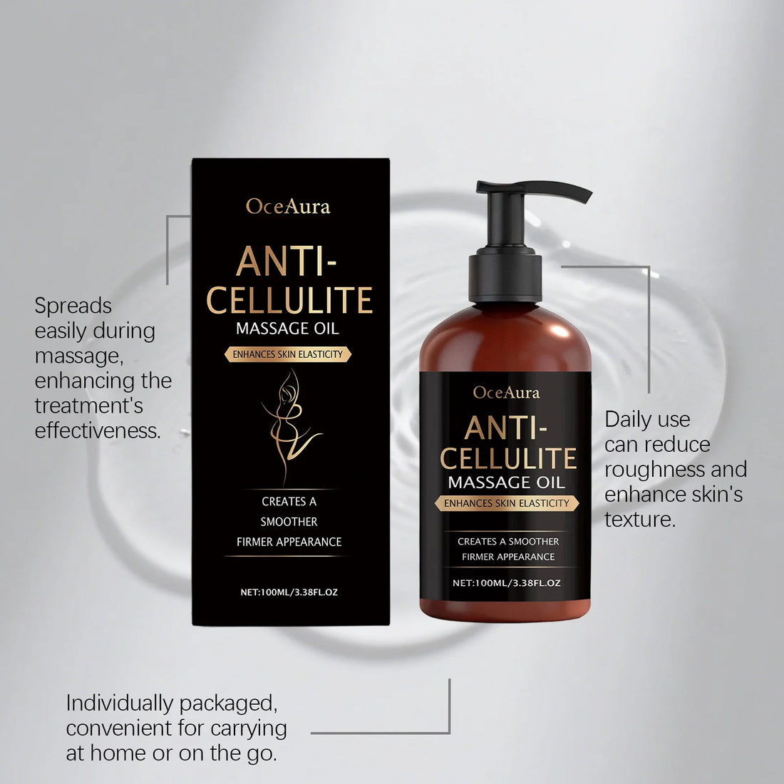 Body Firming Oil Hydrating Nourishing Massage Cellulite Skin Care
