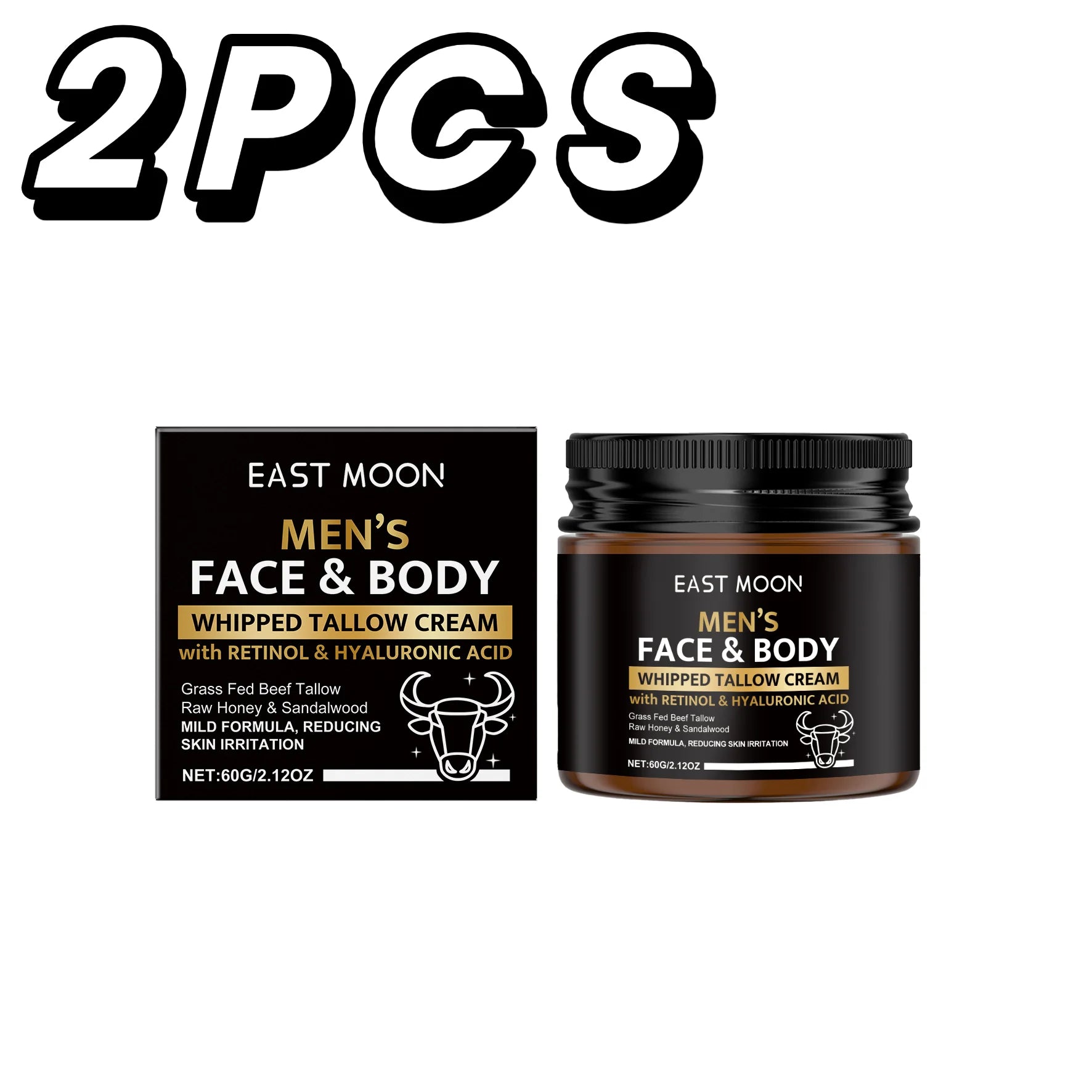 Whipped Beef Tallow Face Body Moisturizing Barrier Cream