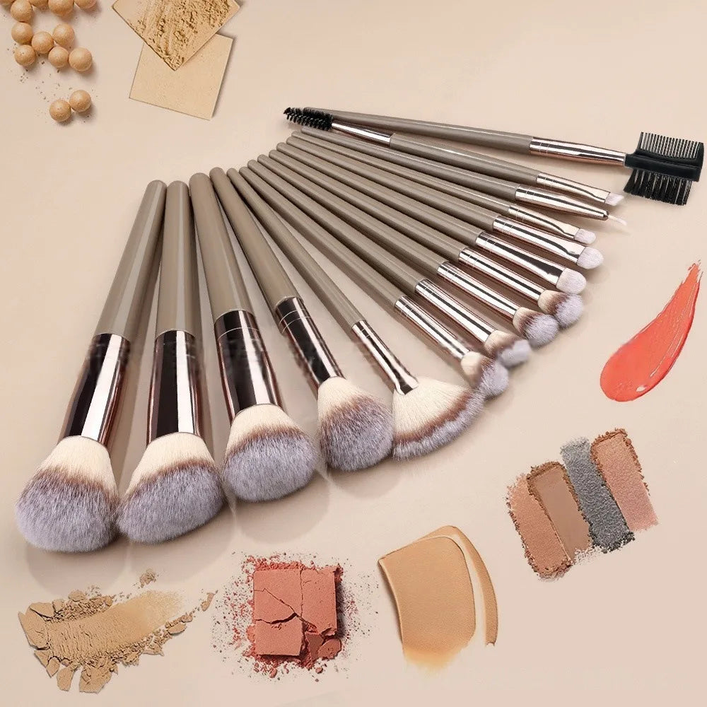 20-Piece Soft Synthetic Makeup Brushes Foundation Eyeshadow Blush