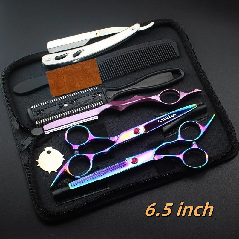 Japanese Hair Scissors Set Professional Hairdressing Cutting Kit