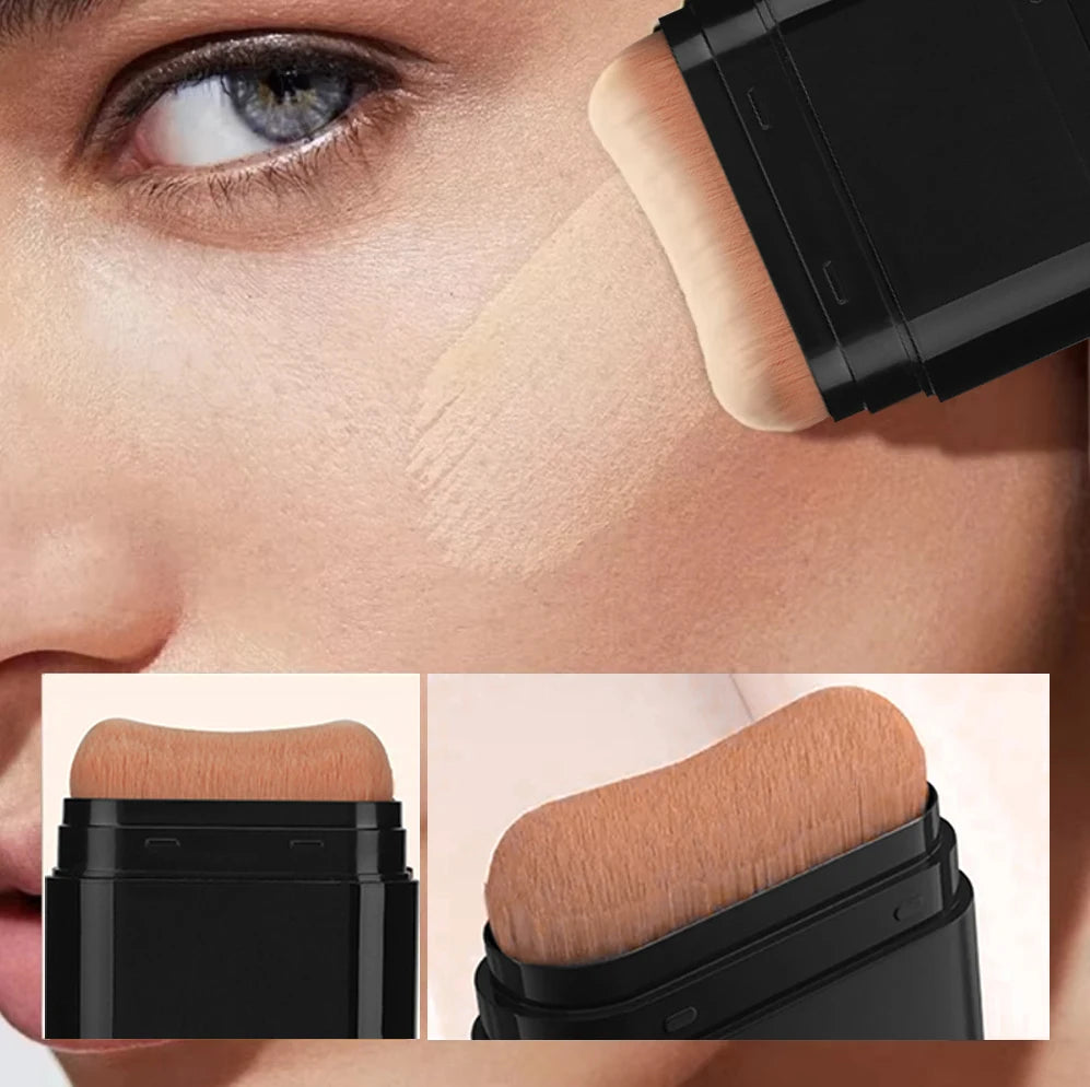 2-in-1 Concealer Foundation Stick Waterproof Matte Contour Makeup