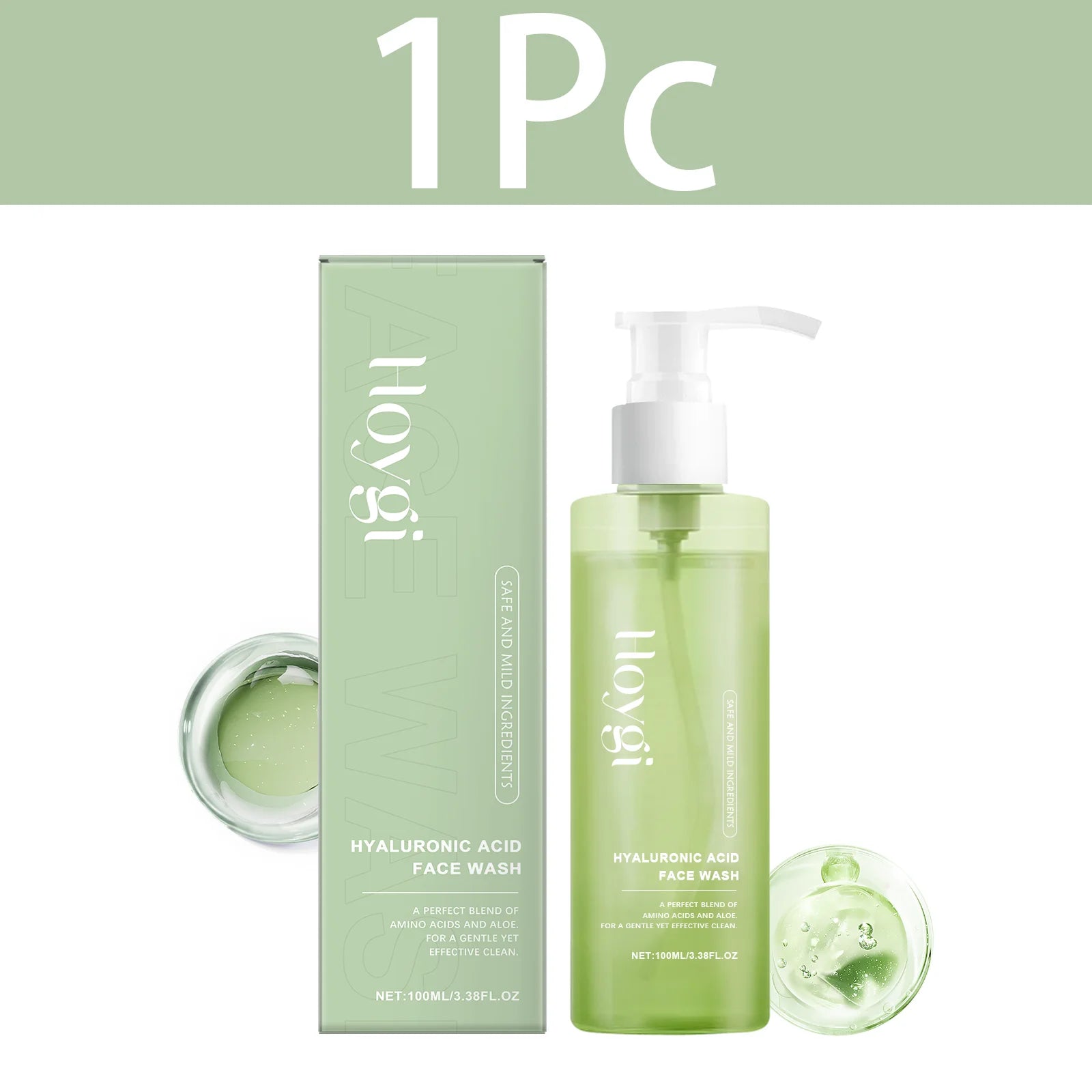 Hyaluronic Acid Facial Cleanser Oil Control Pore Cleansing Gel