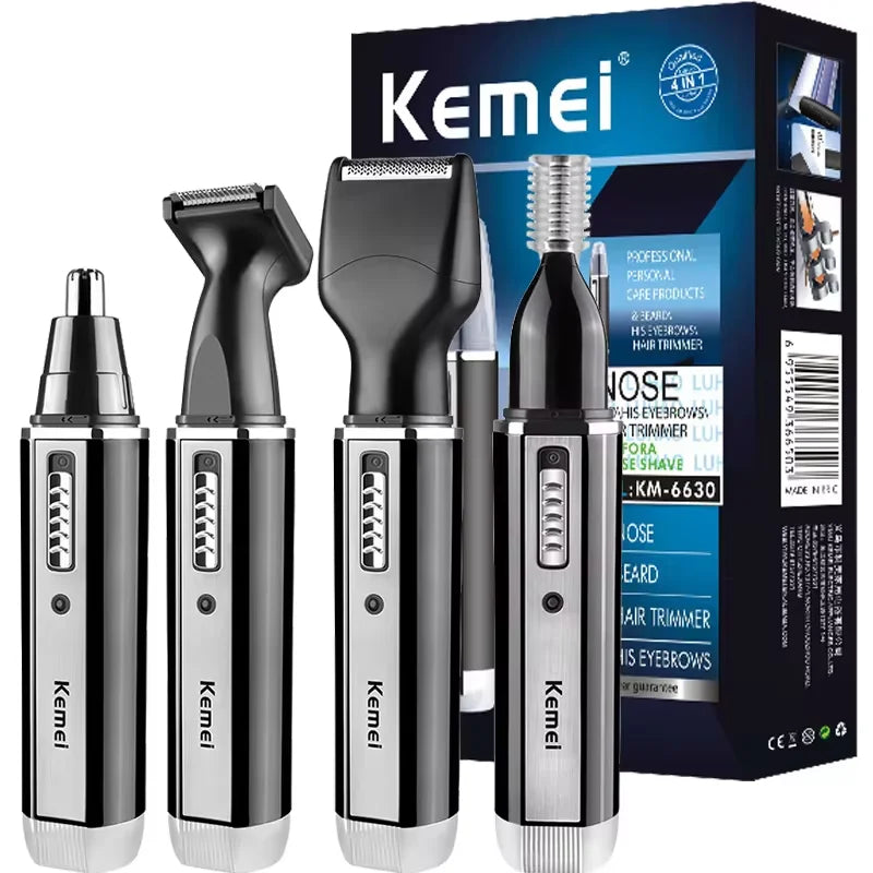 4-in-1 Rechargeable Nose Ear Beard Eyebrow Hair Trimmer