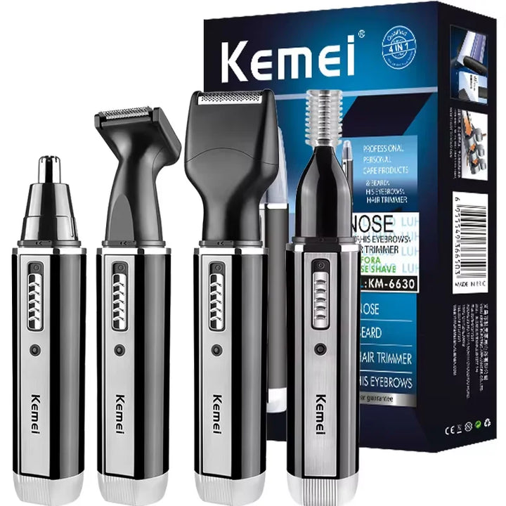 4-in-1 Rechargeable Nose Ear Beard Eyebrow Hair Trimmer
