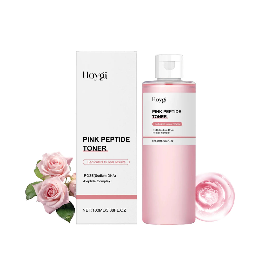 Rose Essence Peptide Toner Moisturizing Soothing Facial Care