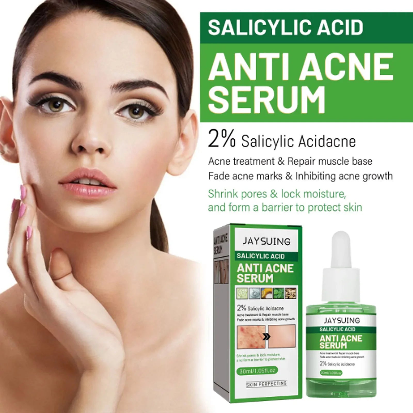 Salicylic Acid Facial Serum Acne Mark Pore Oil Control