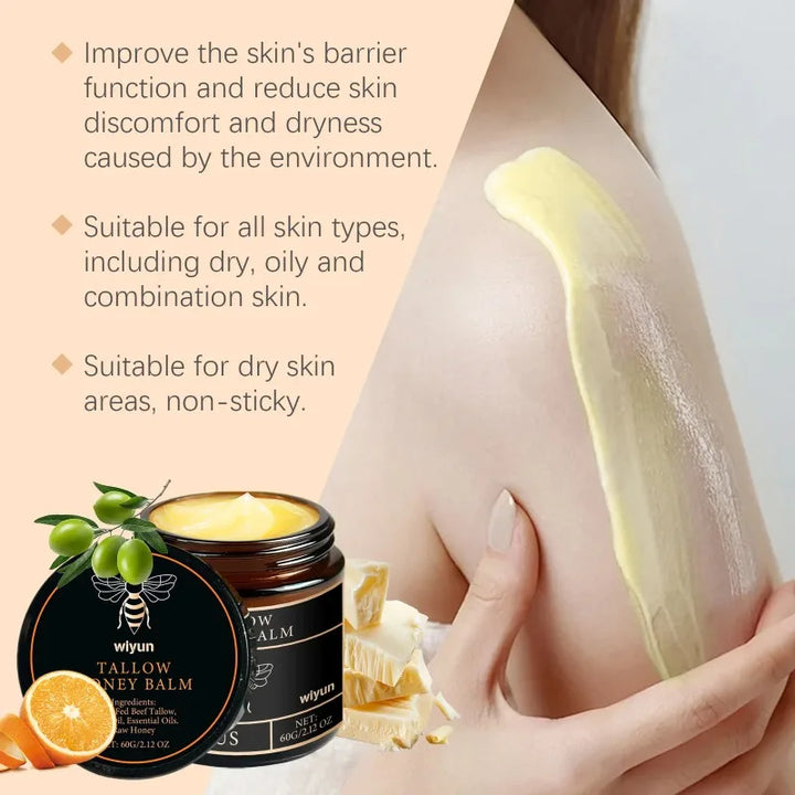Tallow Honey Cream Hydrating Firming Face Body Moisturizer