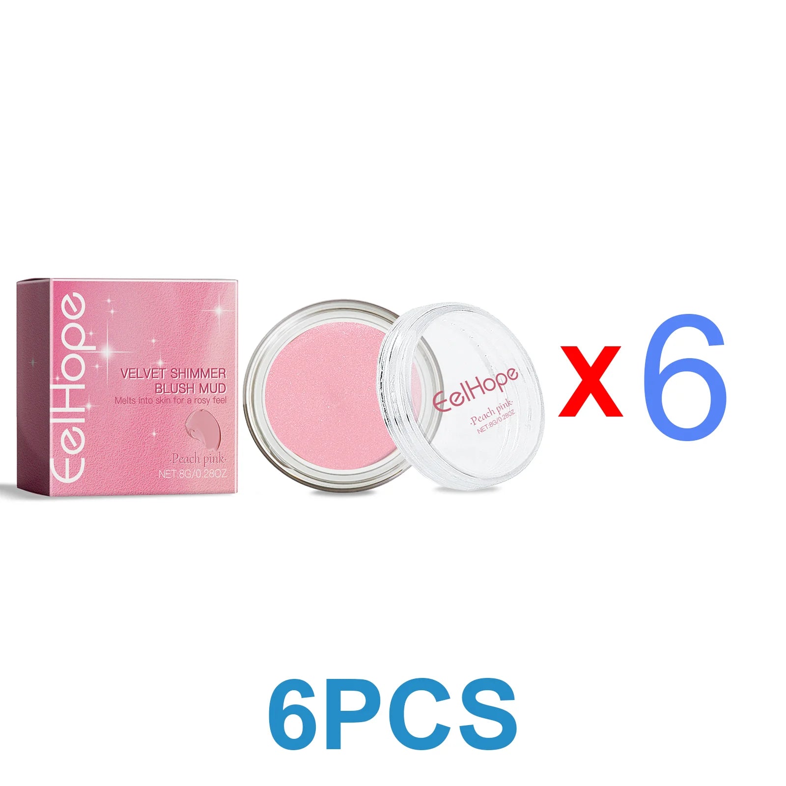 Velvet Cream Blush Hyaluronic Acid Shimmer Cheek Tint Makeup