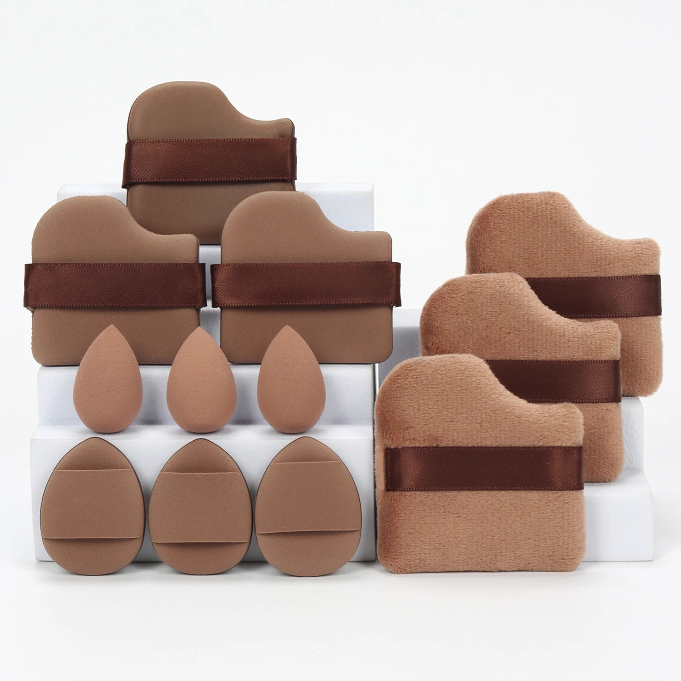 12-Piece Makeup Sponge Set Beauty Blender Powder Puffs