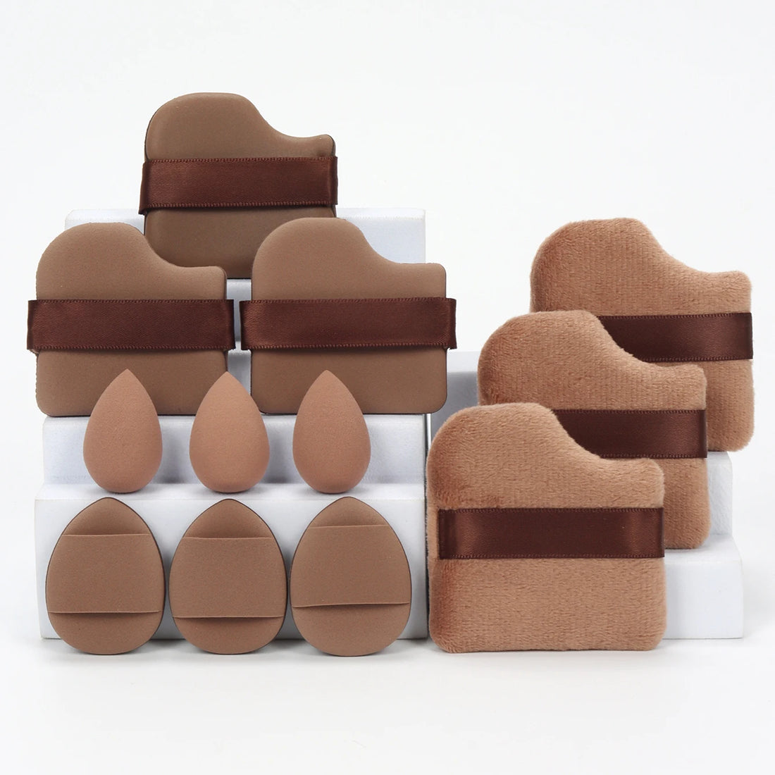 12-Piece Makeup Sponge Set Beauty Blender Powder Puffs