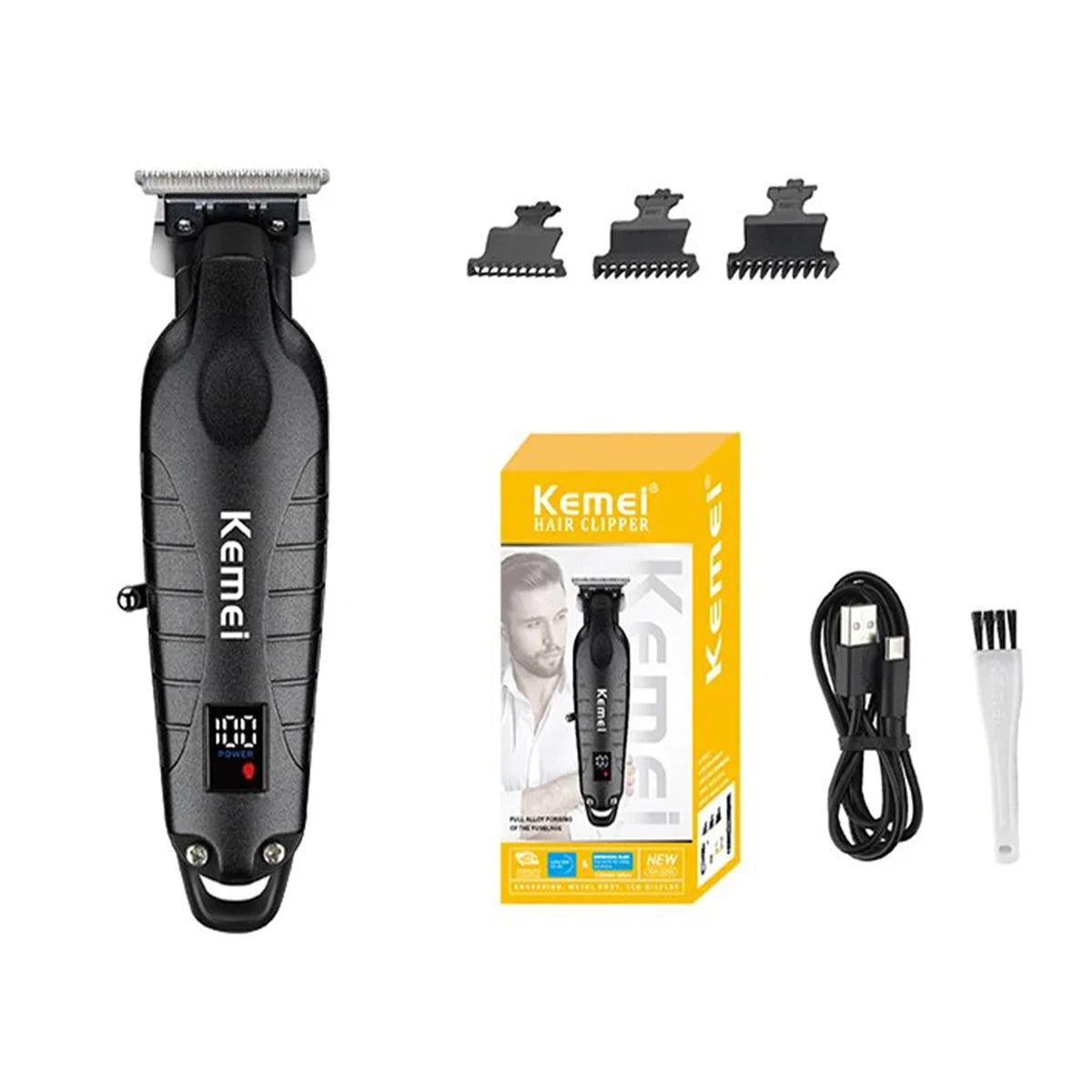 KM-2293 DLC T-Blade Zero-Gap Professional Hair Trimmer