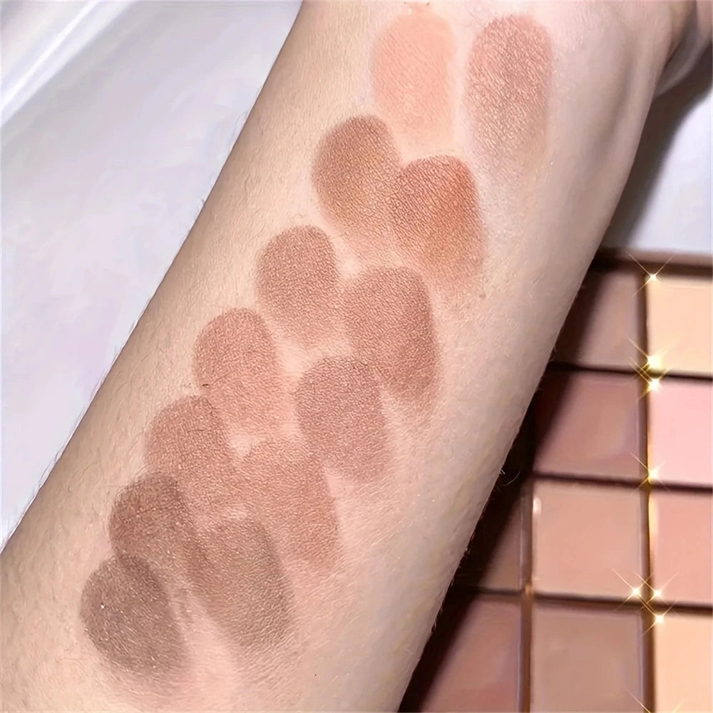 25-Color Neutral Brown Gray Earth Tone Eyeshadow Palette