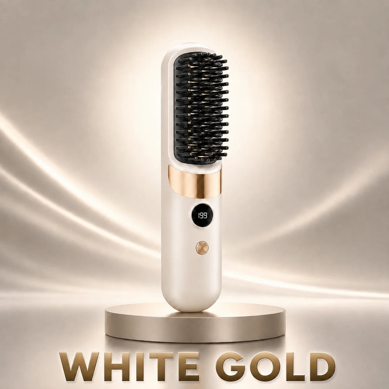 USB Rechargeable Wireless Electric Hair Straightening Hot Comb