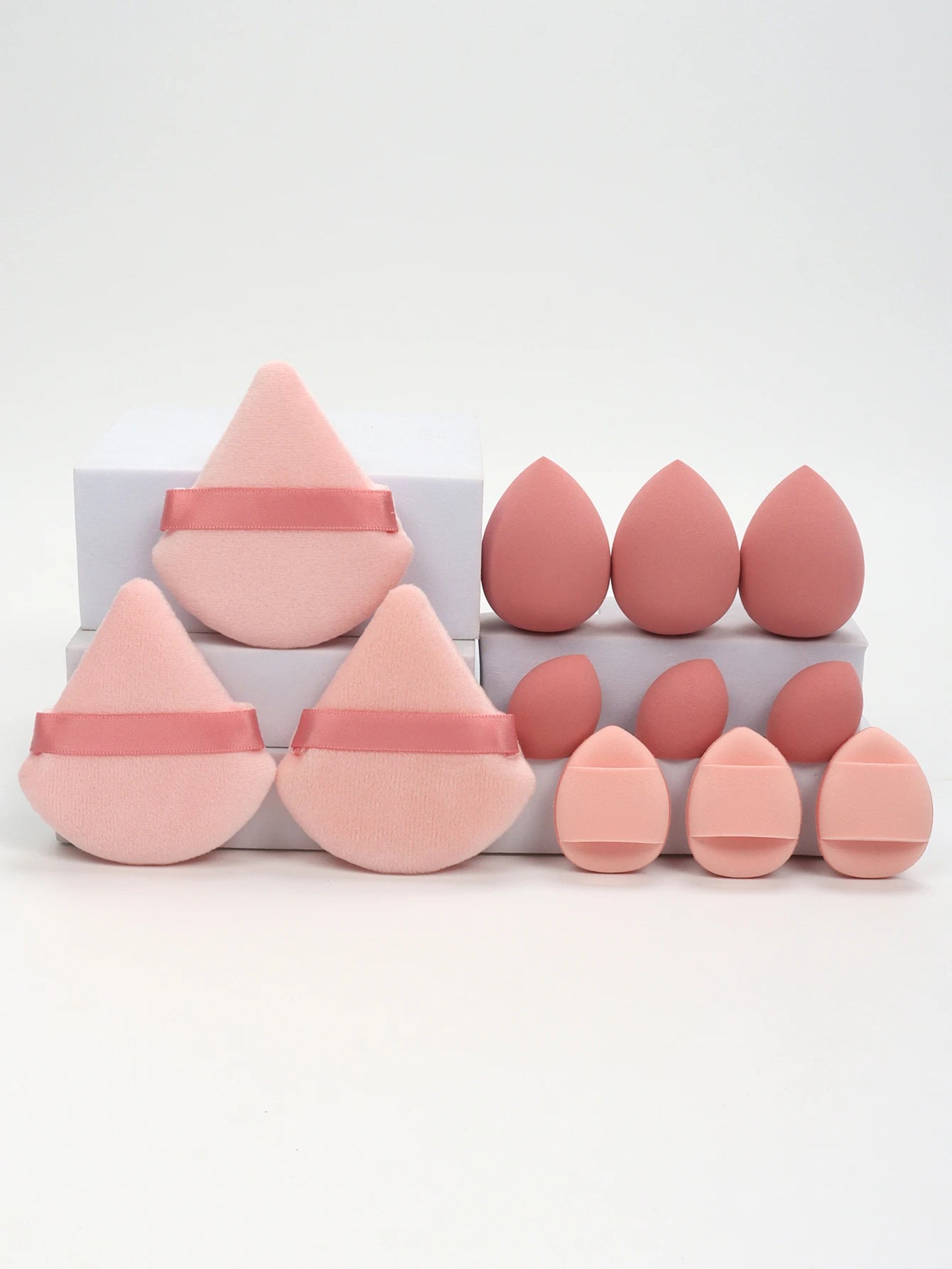 12-Piece Makeup Sponge Set Beauty Blender Powder Puffs