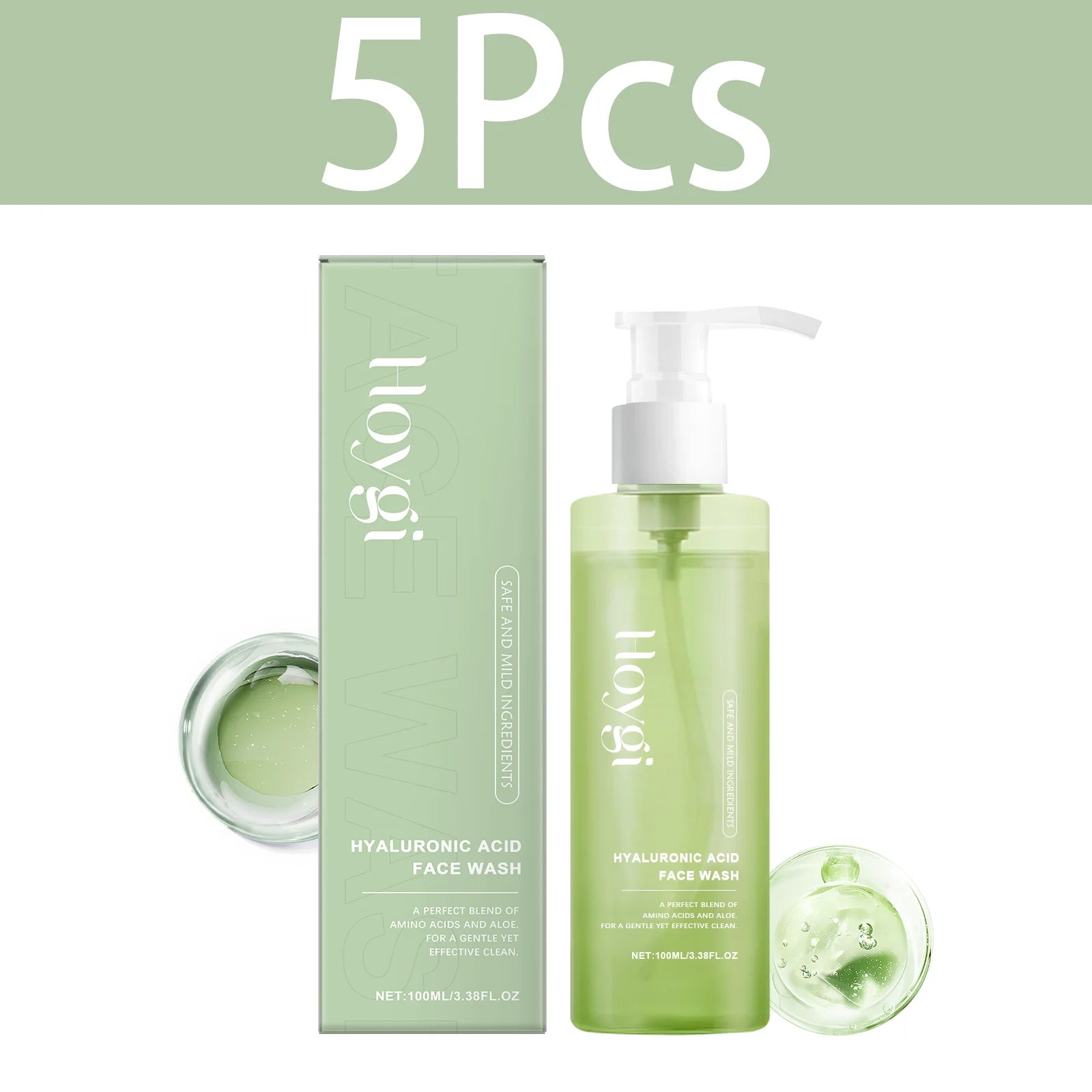 Hyaluronic Acid Facial Cleanser Oil Control Pore Cleansing Gel