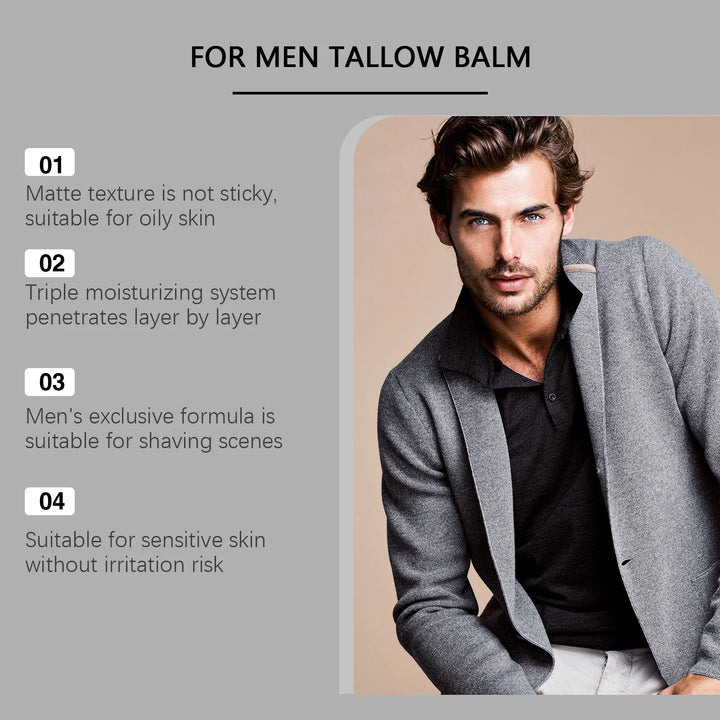Men's Tallow Balm Moisturizing Firming Anti-Wrinkle Facial Cream