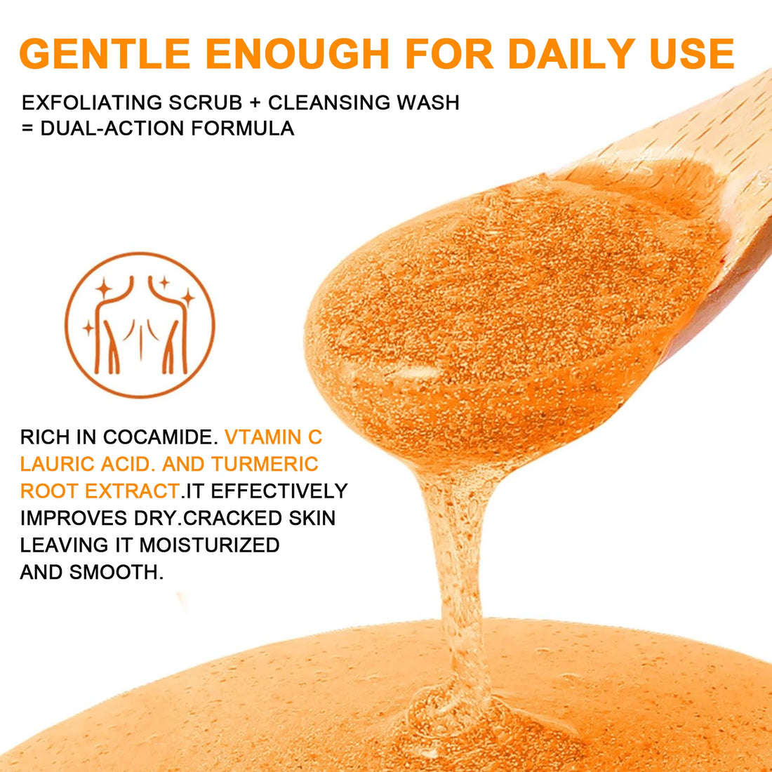 Turmeric Vitamin C Body Scrub Shower Gel Set