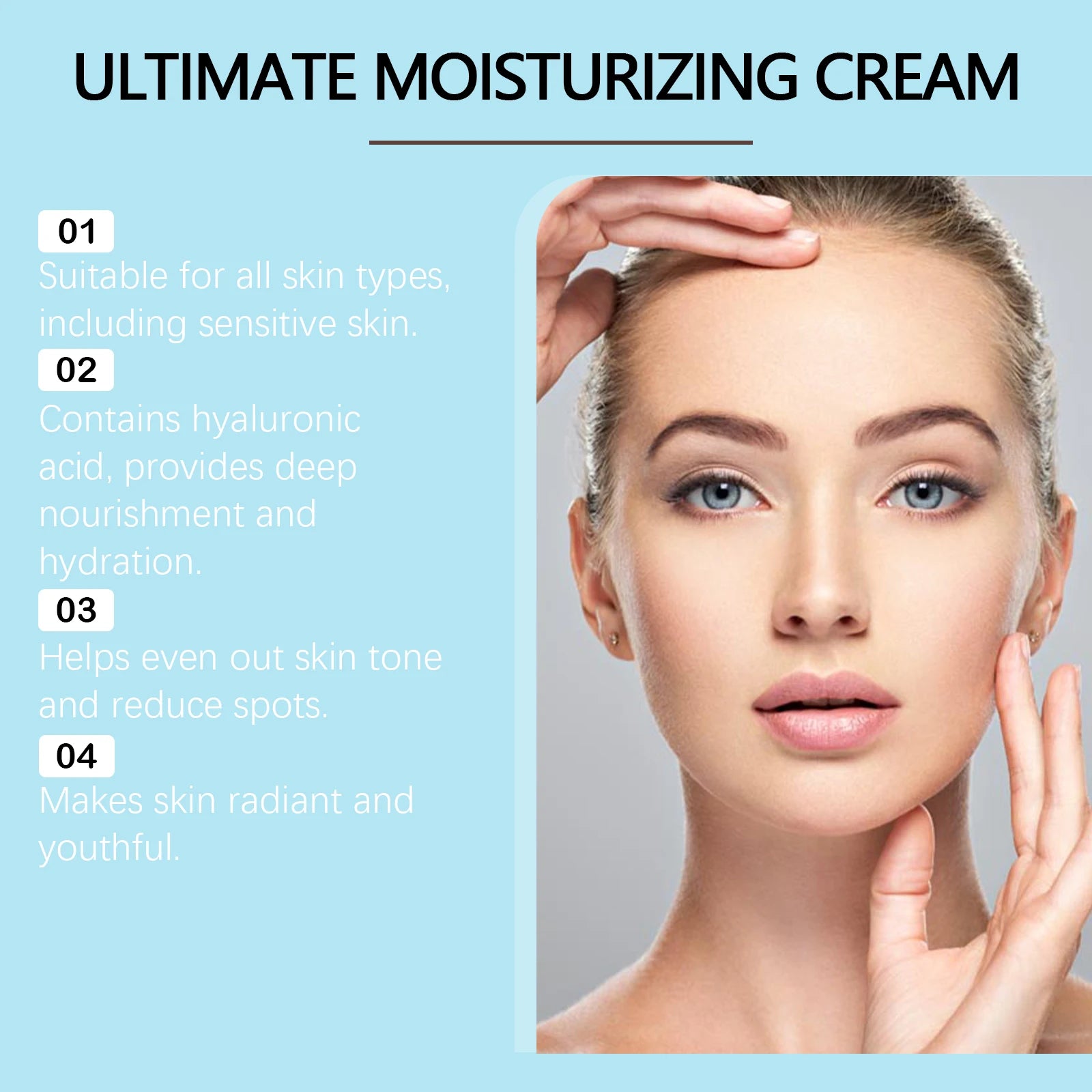 Centella Hyaluronic Acid Moisturizing Cream Barrier Nourishing Skincare