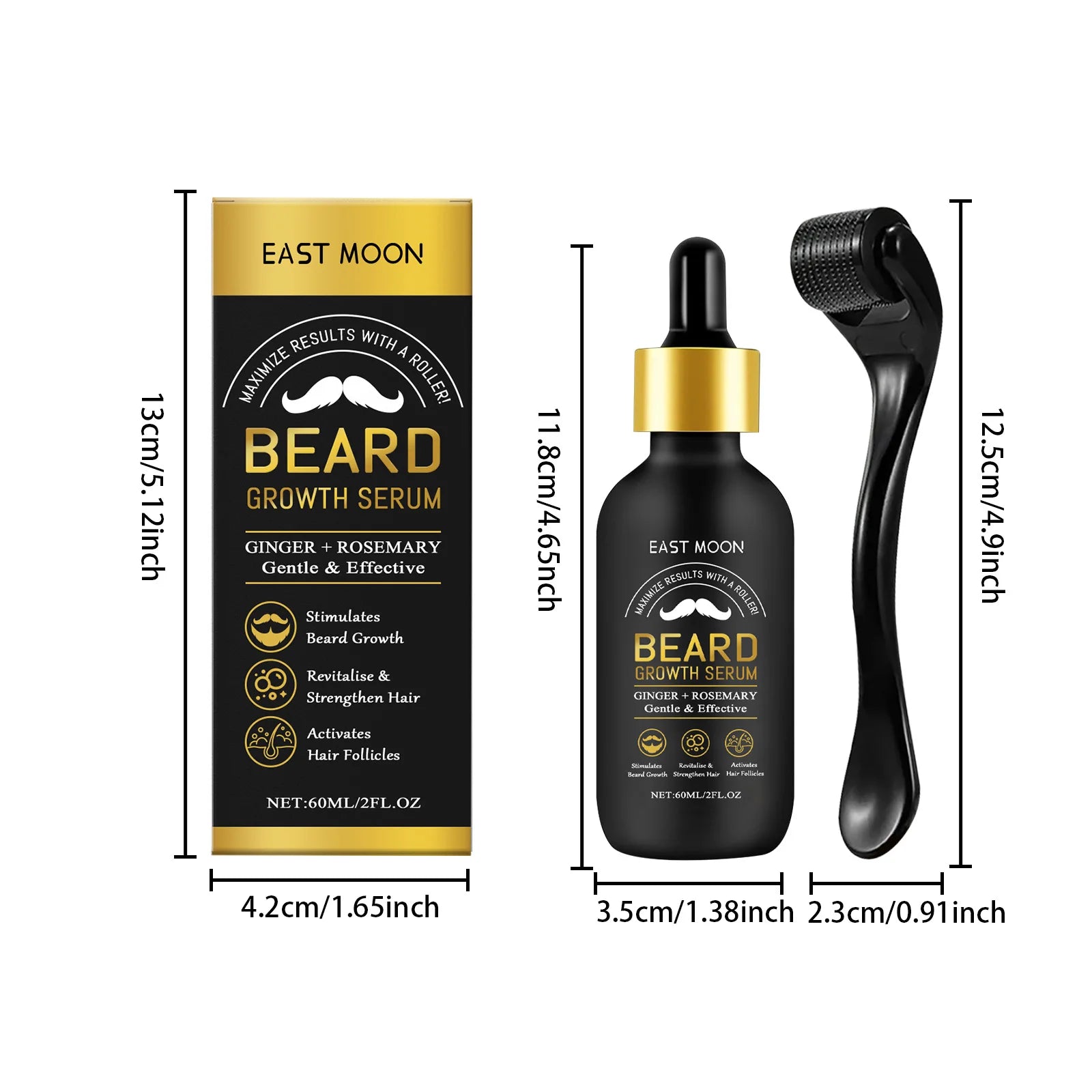 Beard Thickening Care Oil 0.25mm Roller Ball Grooming