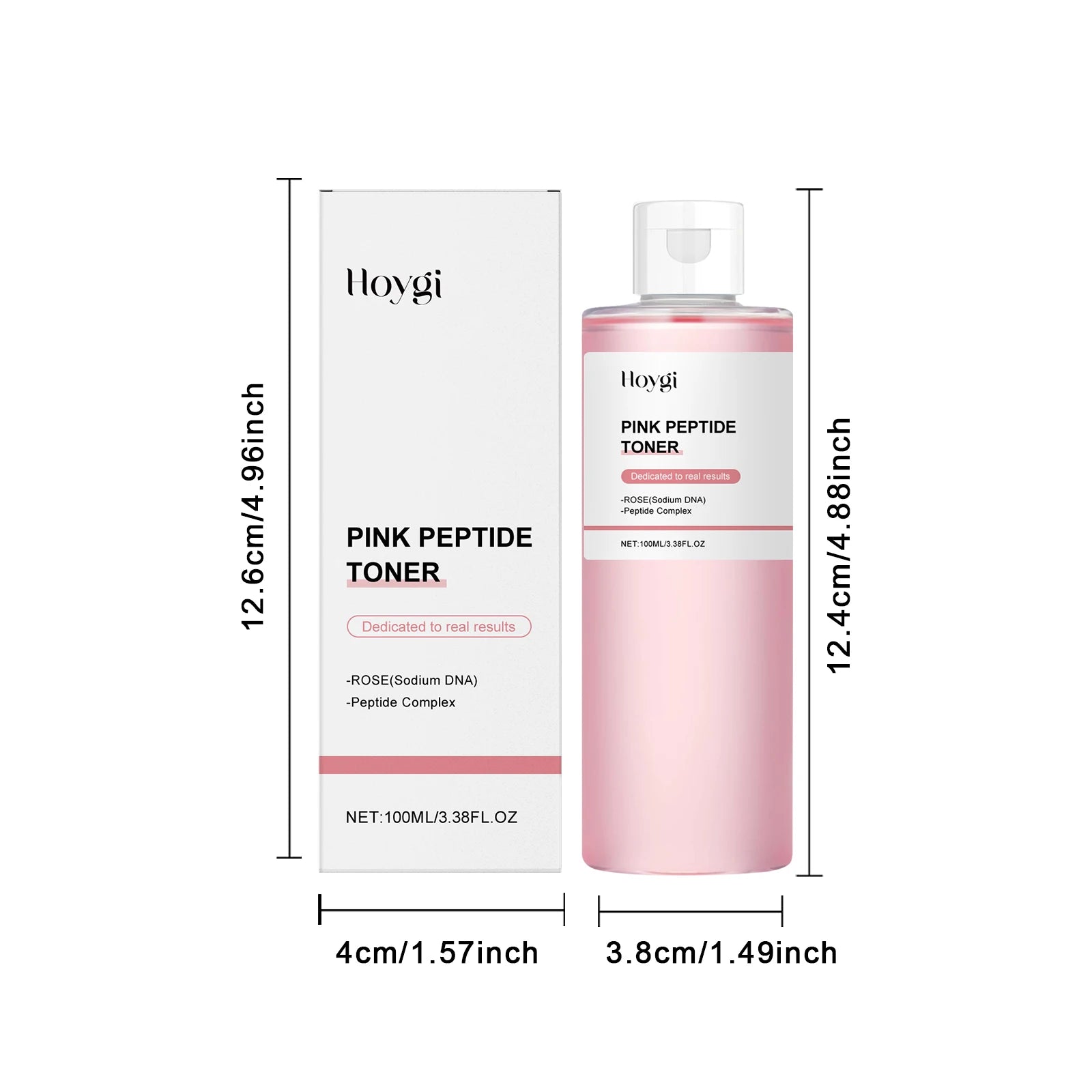 Rose Essence Peptide Toner Moisturizing Soothing Facial Care