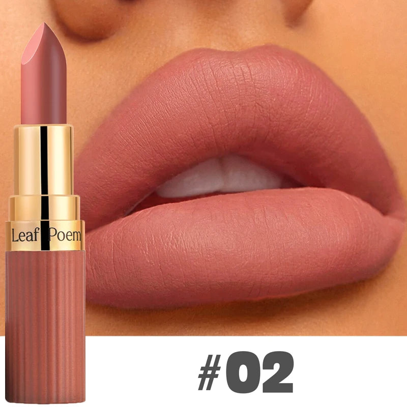 6-Color Matte Velvet Lipstick Set Waterproof Long-Lasting Makeup