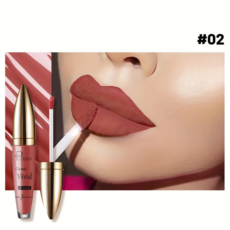 High Pigmented Matte Lip Glaze Long Lasting Smudge Proof