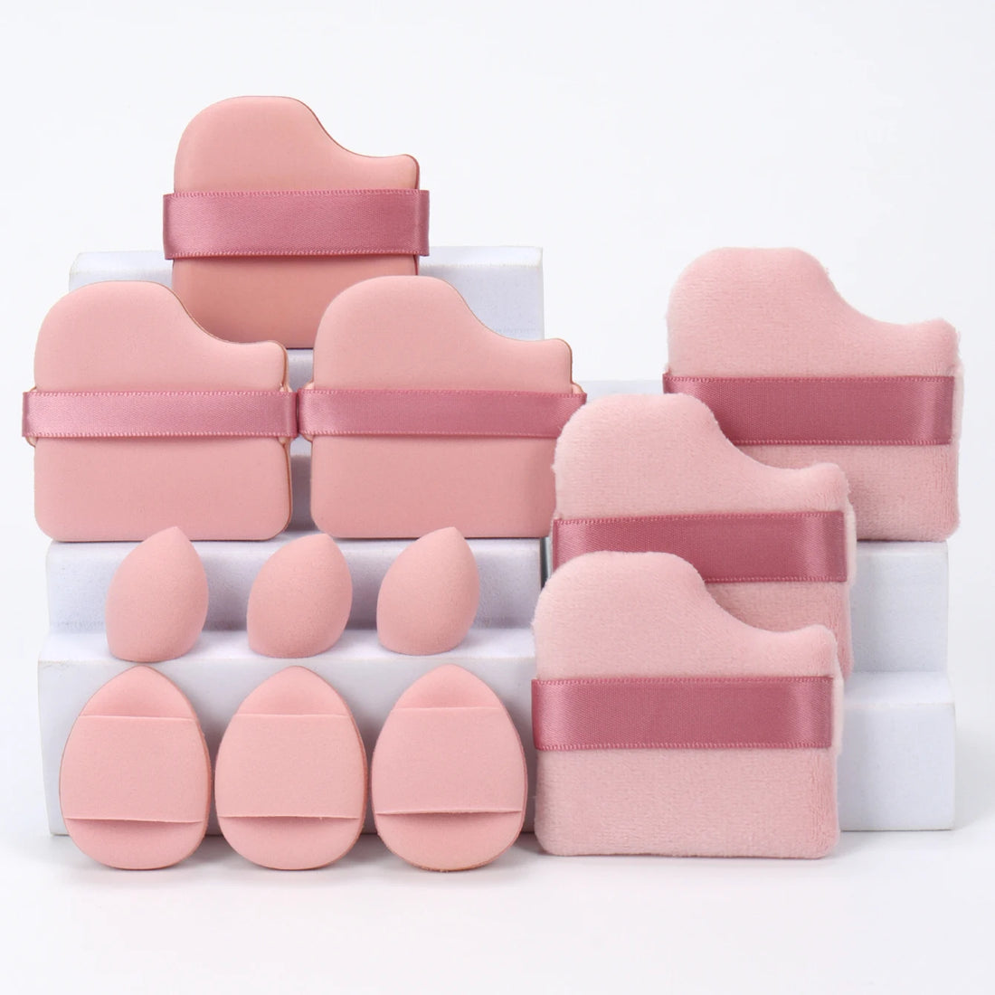 12-Piece Makeup Sponge Set Beauty Blender Powder Puffs