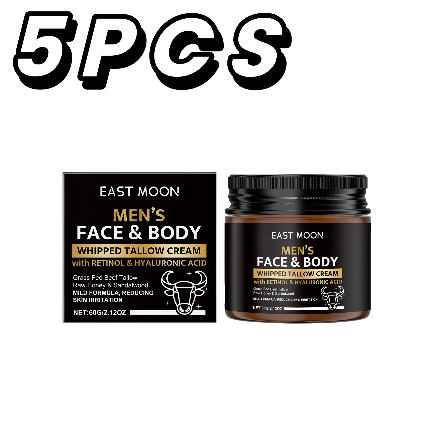 Whipped Beef Tallow Face Body Moisturizing Barrier Cream