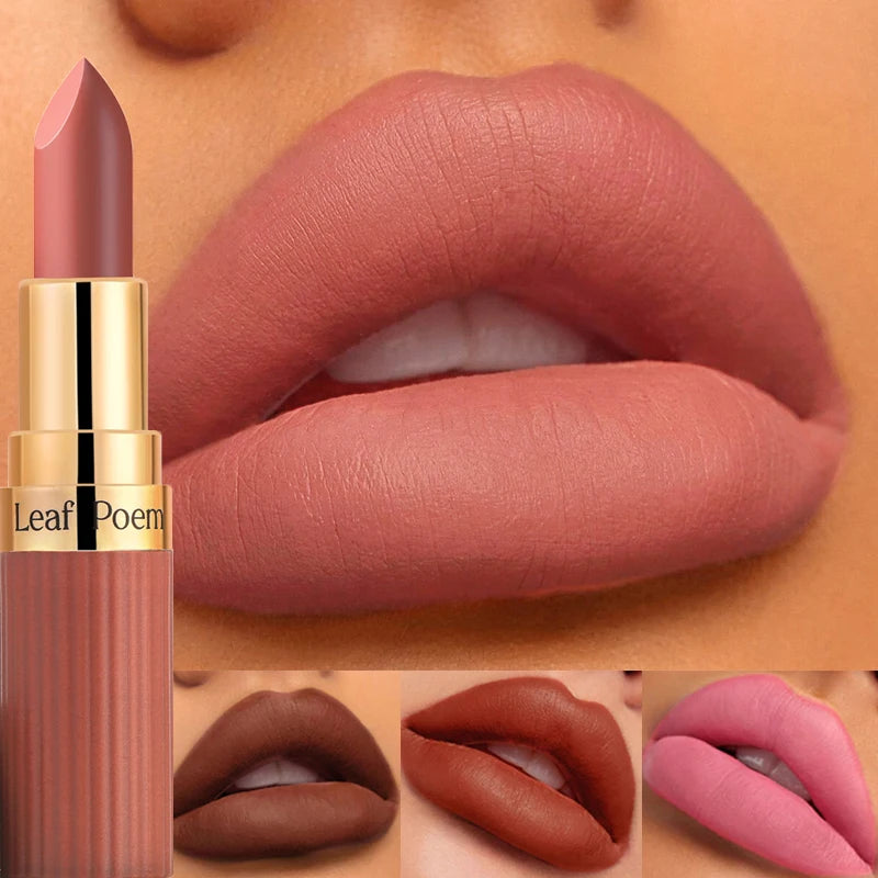 6-Color Matte Velvet Lipstick Set Waterproof Long-Lasting Makeup