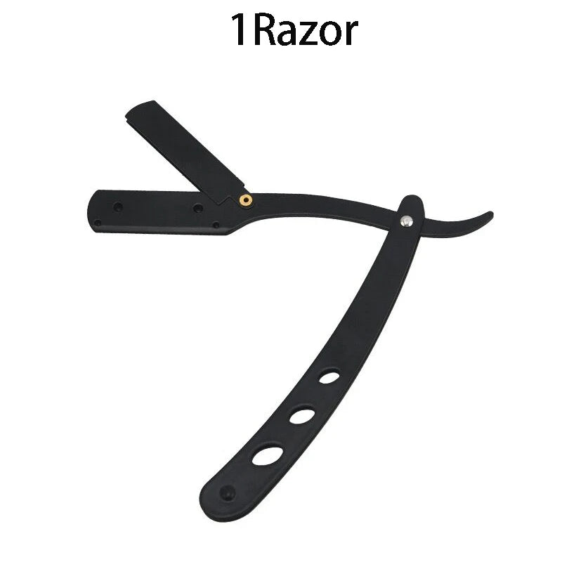 Men's Folding Straight Razor Stainless Steel Shaving Knife