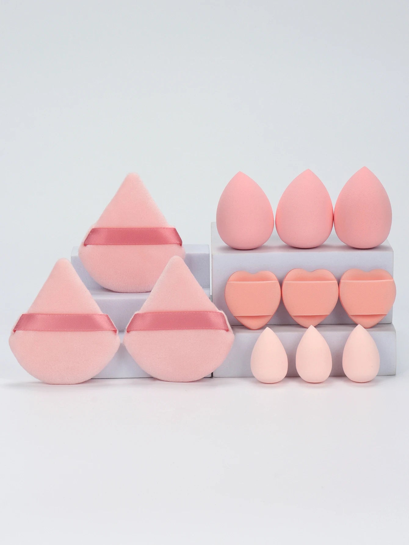 12-Piece Makeup Sponge Set Beauty Blender Powder Puffs