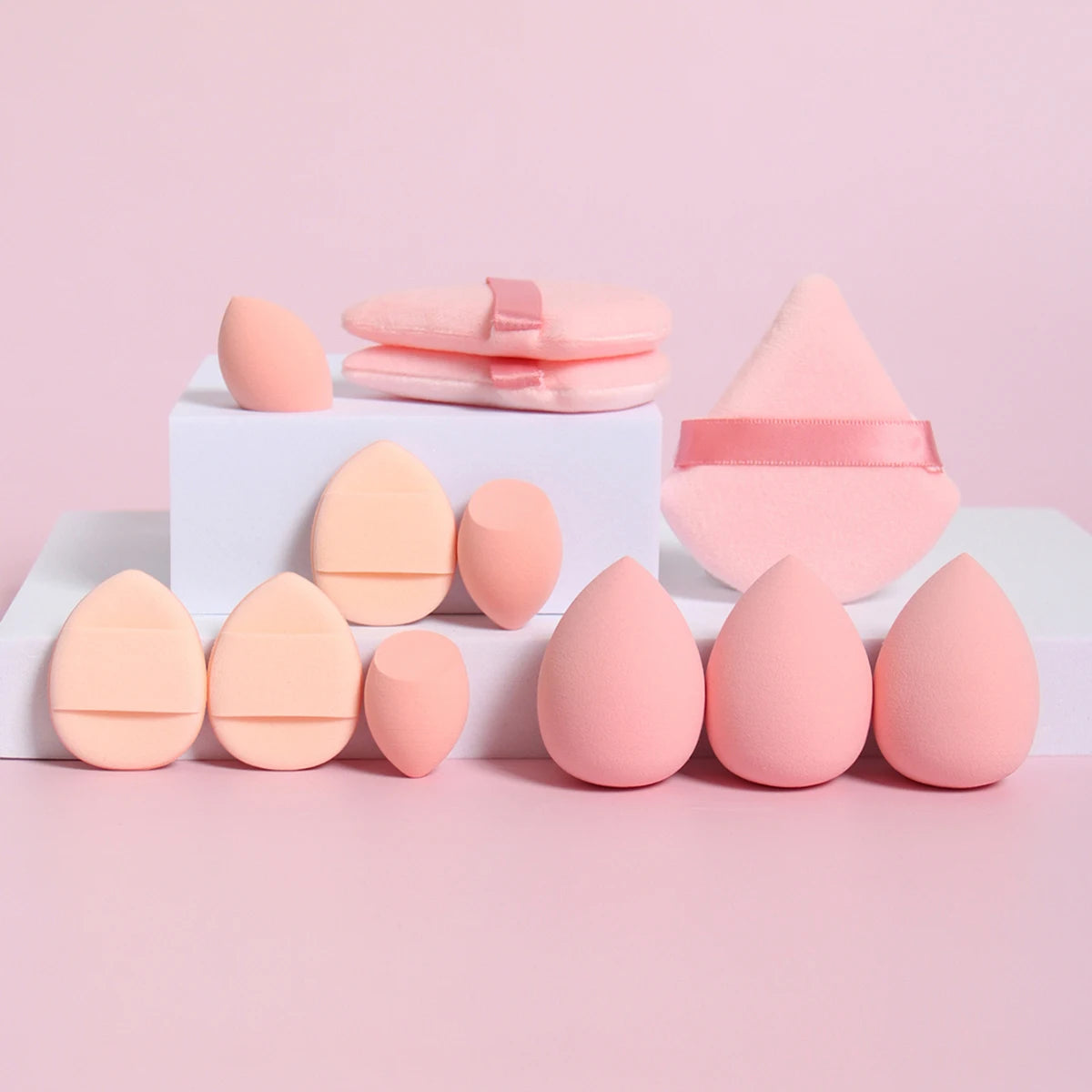 12-Piece Makeup Sponge Set Beauty Blender Powder Puffs