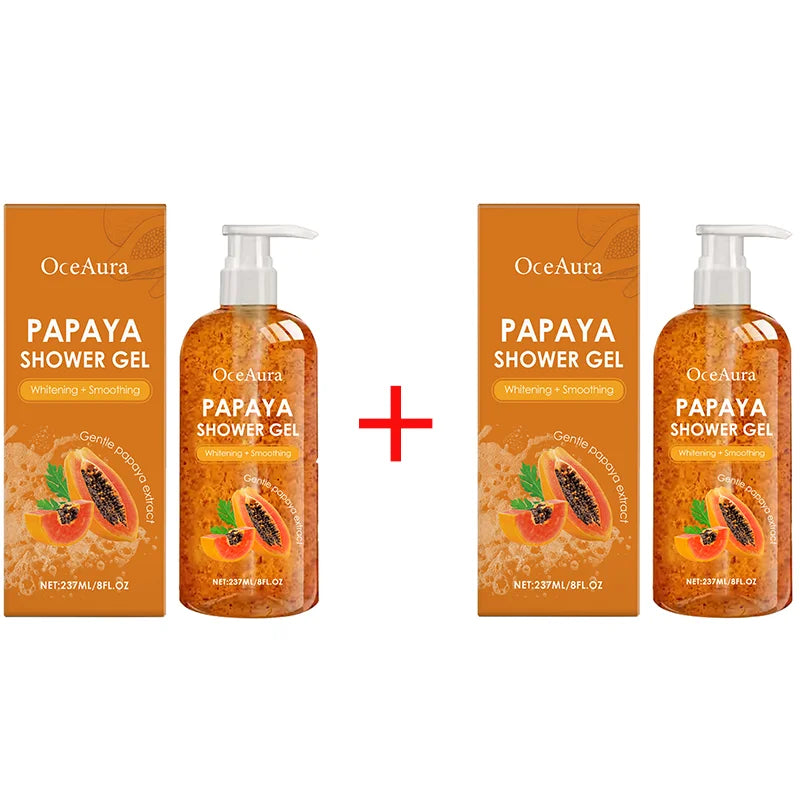 Papaya Shower Gel Exfoliating Hydrating Rich Foam Body Wash