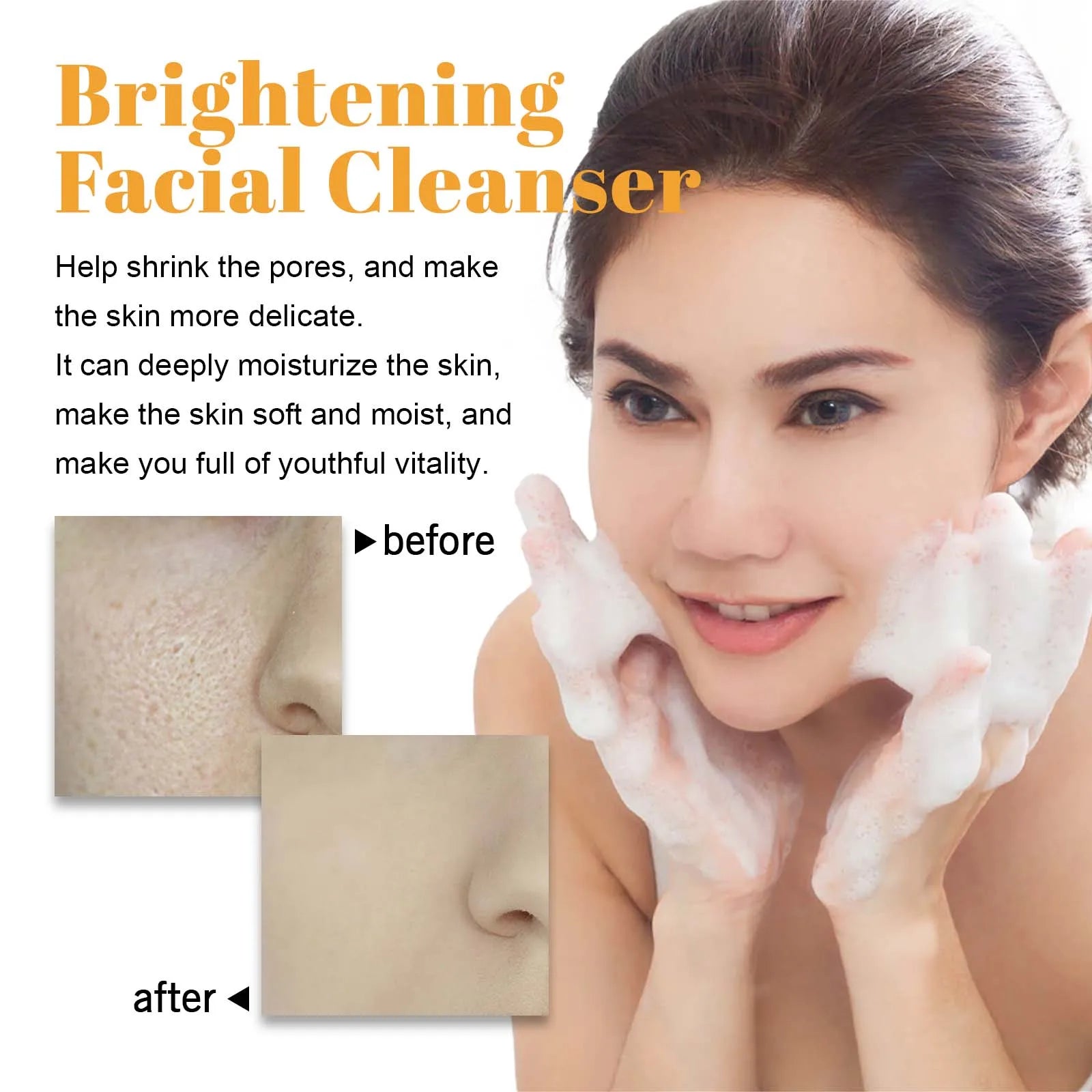 2-in-1 Turmeric Cleanser Silicone Brush Amino Acid Rosewater