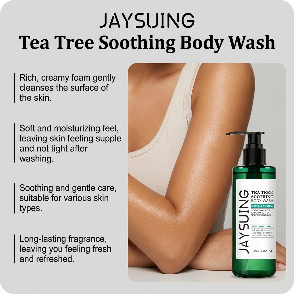 Tea Tree Shower Gel Exfoliating Hydrating Oil Control Body