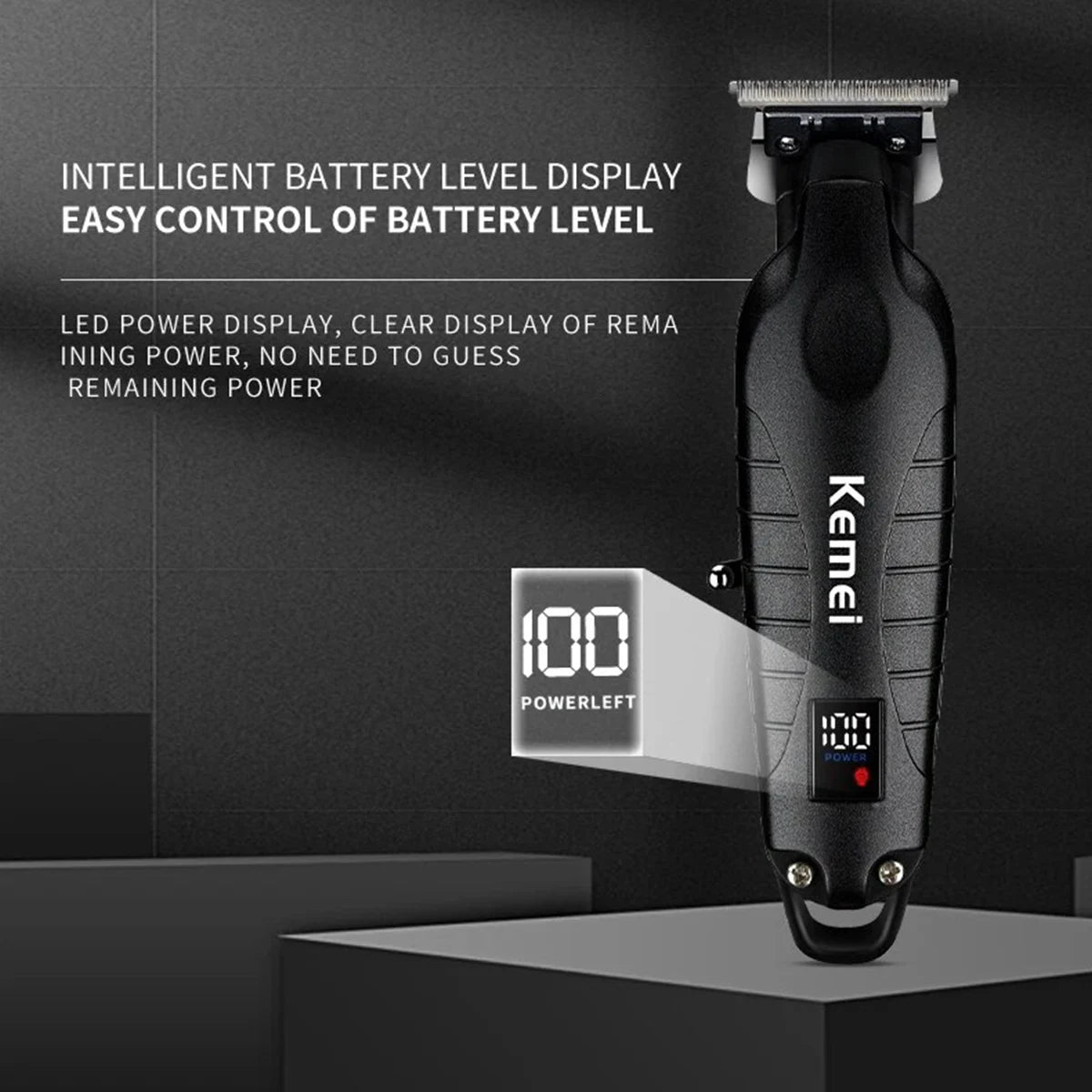 KM-2293 DLC T-Blade Zero-Gap Professional Hair Trimmer