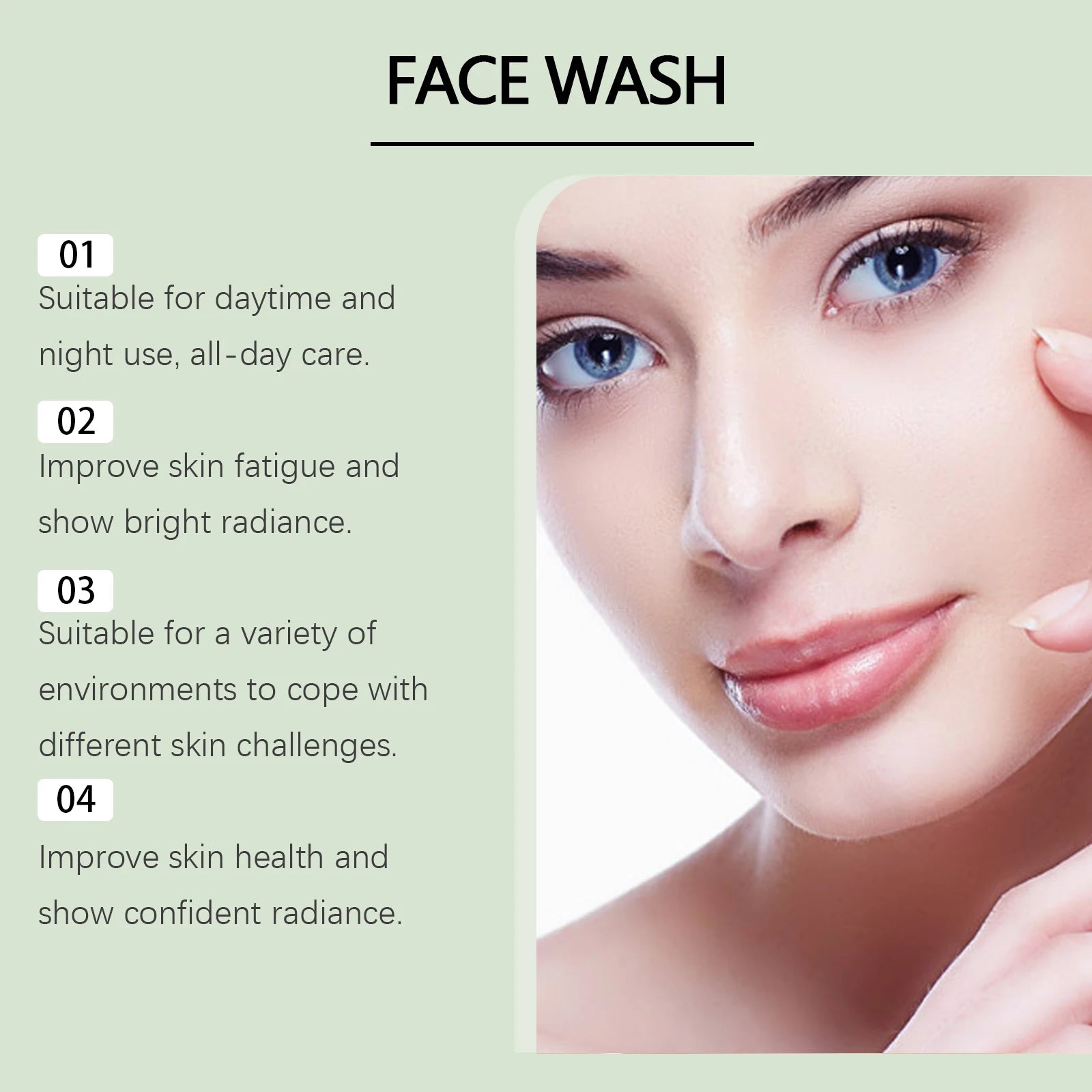 Hyaluronic Acid Facial Cleanser Oil Control Pore Cleansing Gel