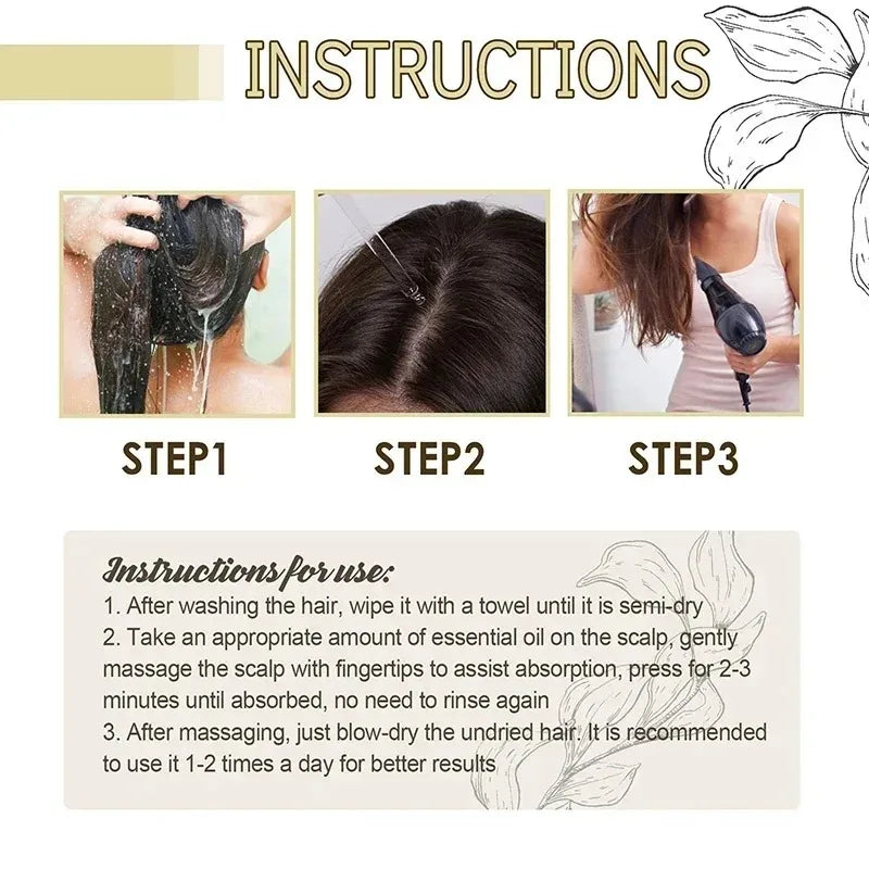 Rosemary Hair Growth Oil Scalp Nourishing Moisturizing Treatment