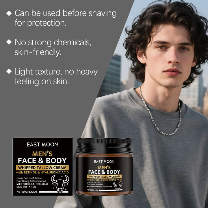 Whipped Beef Tallow Face Body Moisturizing Barrier Cream
