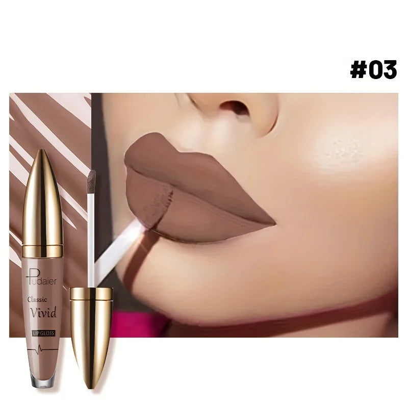 High Pigmented Matte Lip Glaze Long Lasting Smudge Proof
