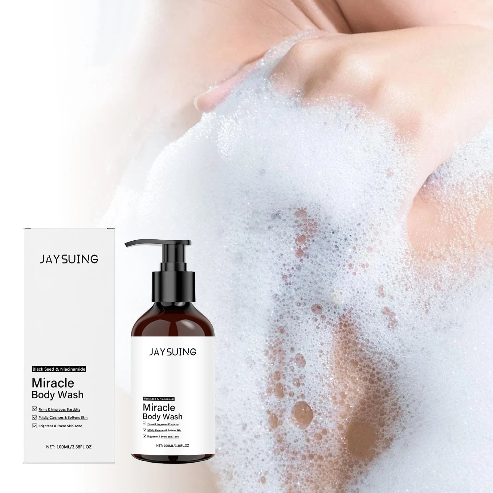 Niacinamide Shower Gel Smoothing Hydrating Rich Foam Body Wash