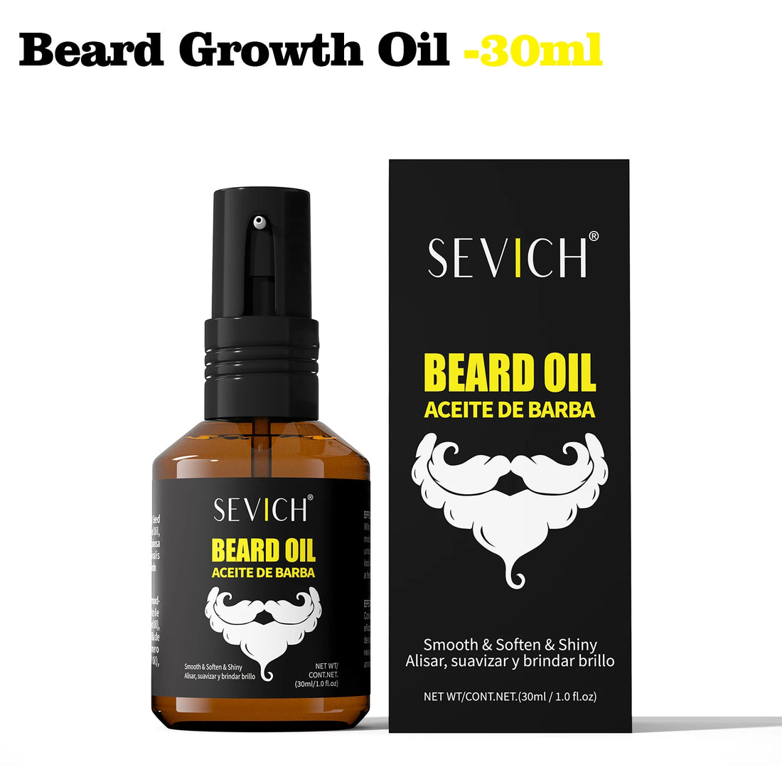 Natural Beard Growth Kit Oil Cream Wax Shampoo