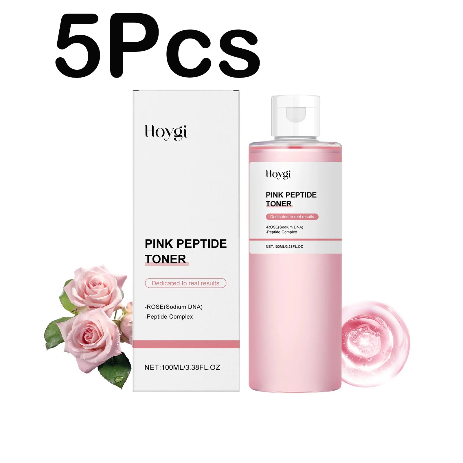 Rose Essence Peptide Toner Moisturizing Soothing Facial Care