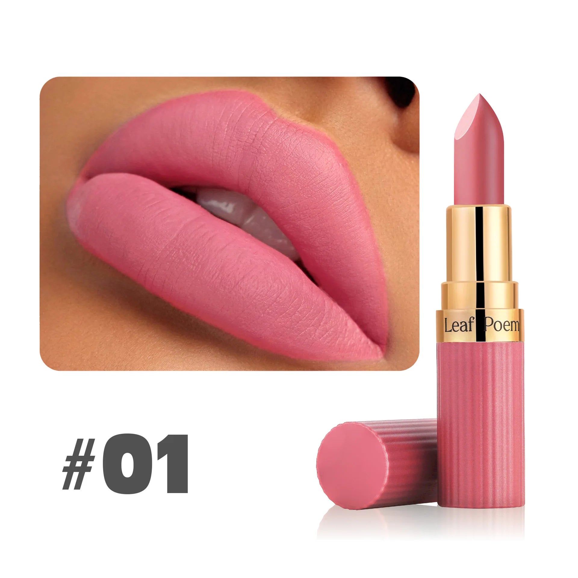 6-Color Matte Velvet Lipstick Set Waterproof Long-Lasting Makeup