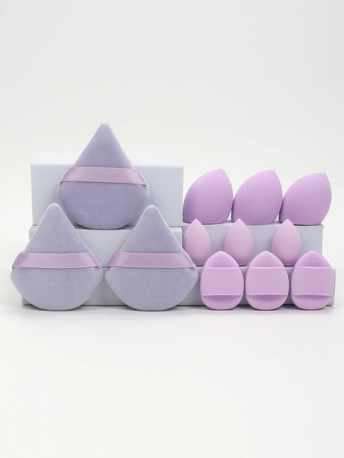 12-Piece Makeup Sponge Set Beauty Blender Powder Puffs
