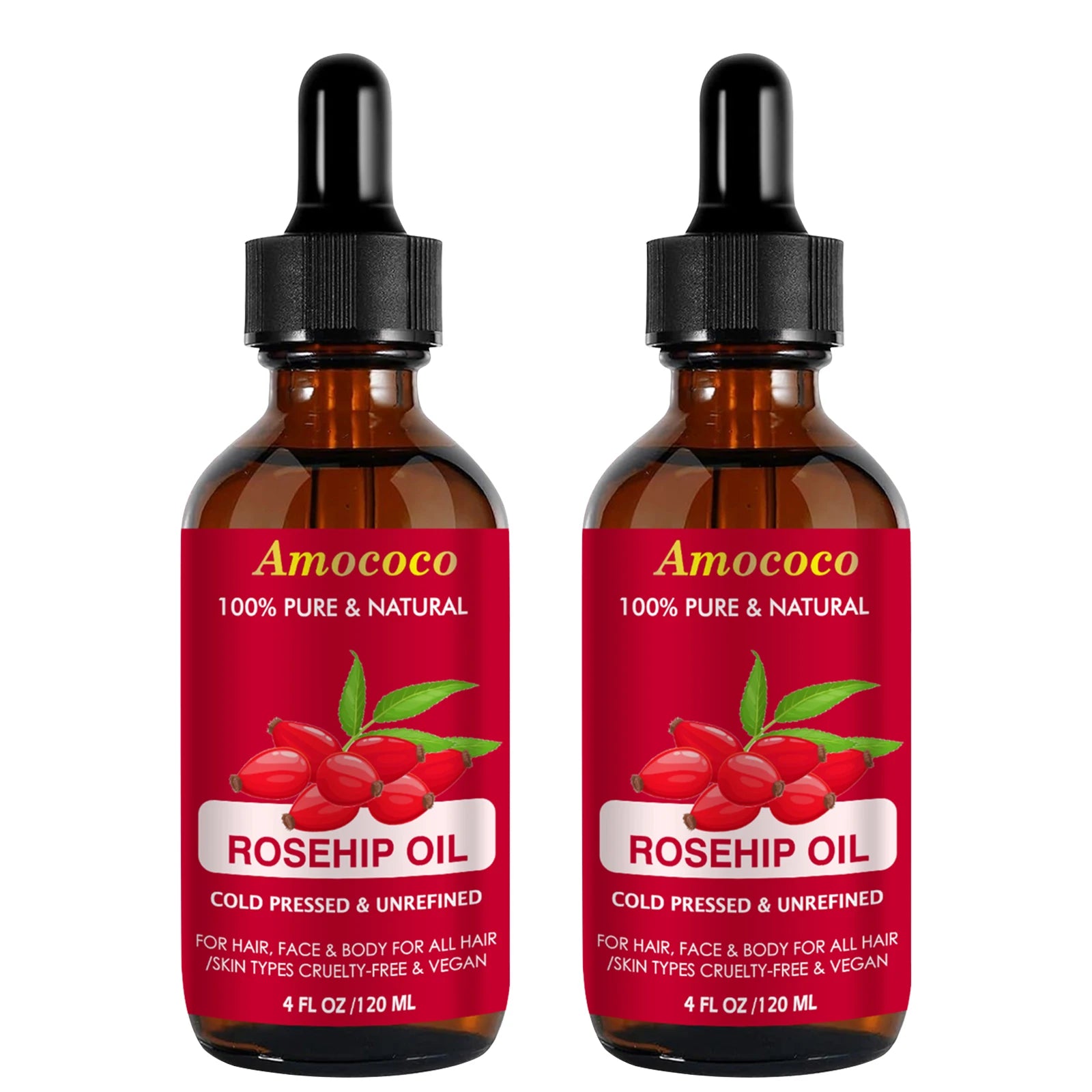 Jojoba Rosehip Oil Set Cold Pressed Moisturizing Skin