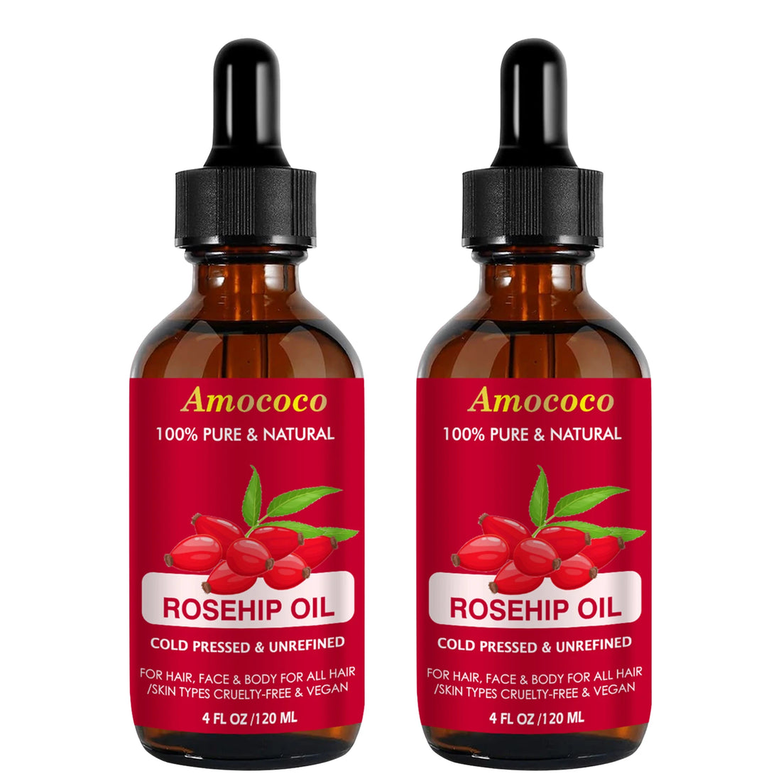 Jojoba Rosehip Oil Set Cold Pressed Moisturizing Skin