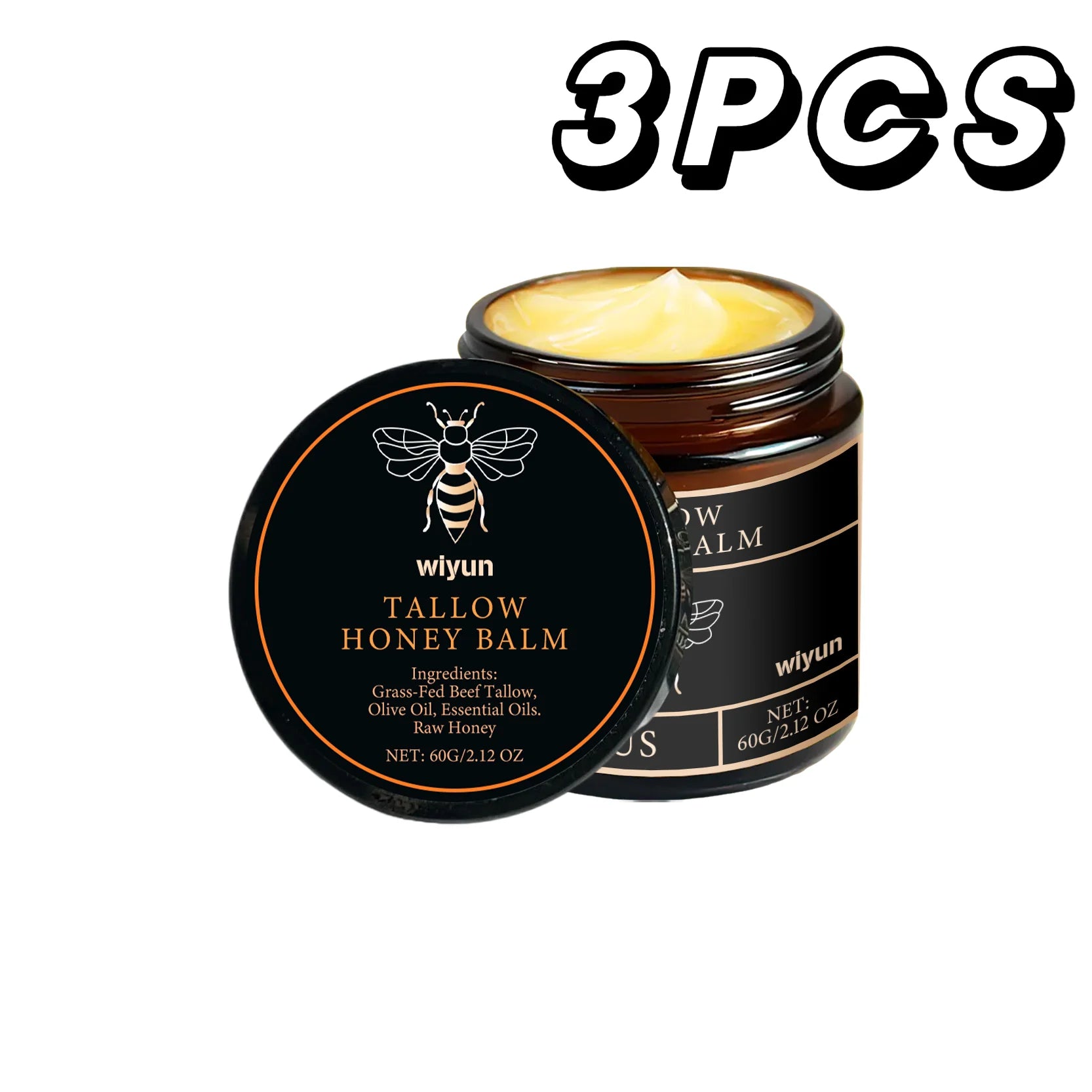Tallow Honey Cream Hydrating Firming Face Body Moisturizer